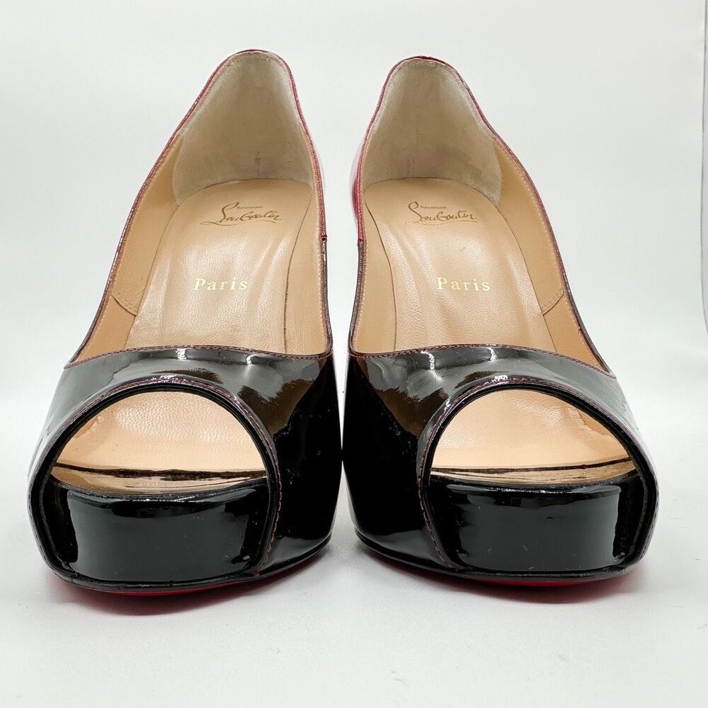 Christian Louboutin New Very Prive 120 Pumps Black Red Ombré Size 40, 10 - Picture 8 of 14